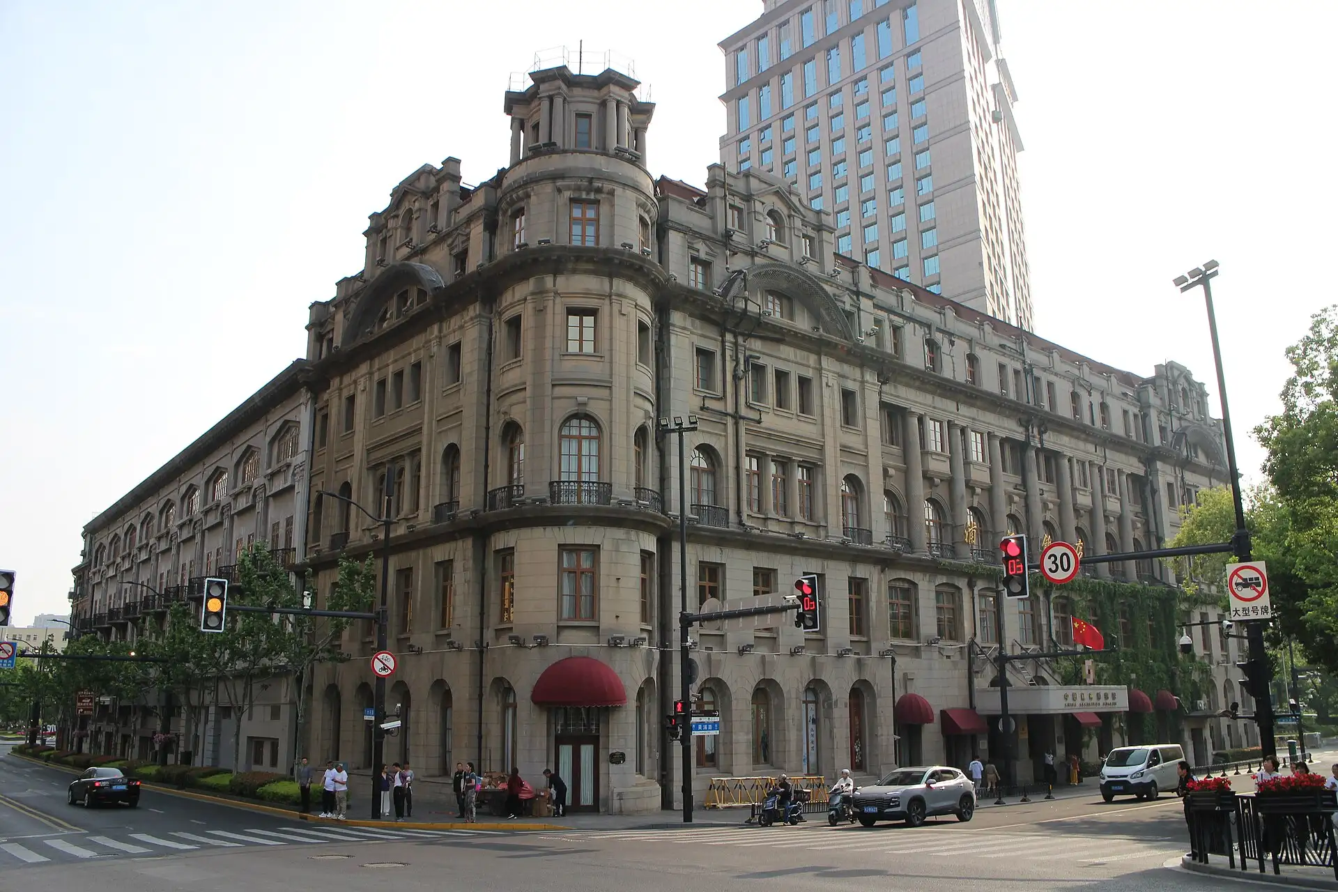 The Astor House Hotel (Pujiang Hotel) building in Hongkou, Shanghai.