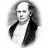 Black-and-white engraved oval portrait of a balding man in a bishop's black and white vestments.